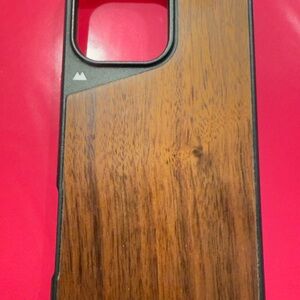 Mous Wooden iPhone 16 Pro Max Case with Black Trim